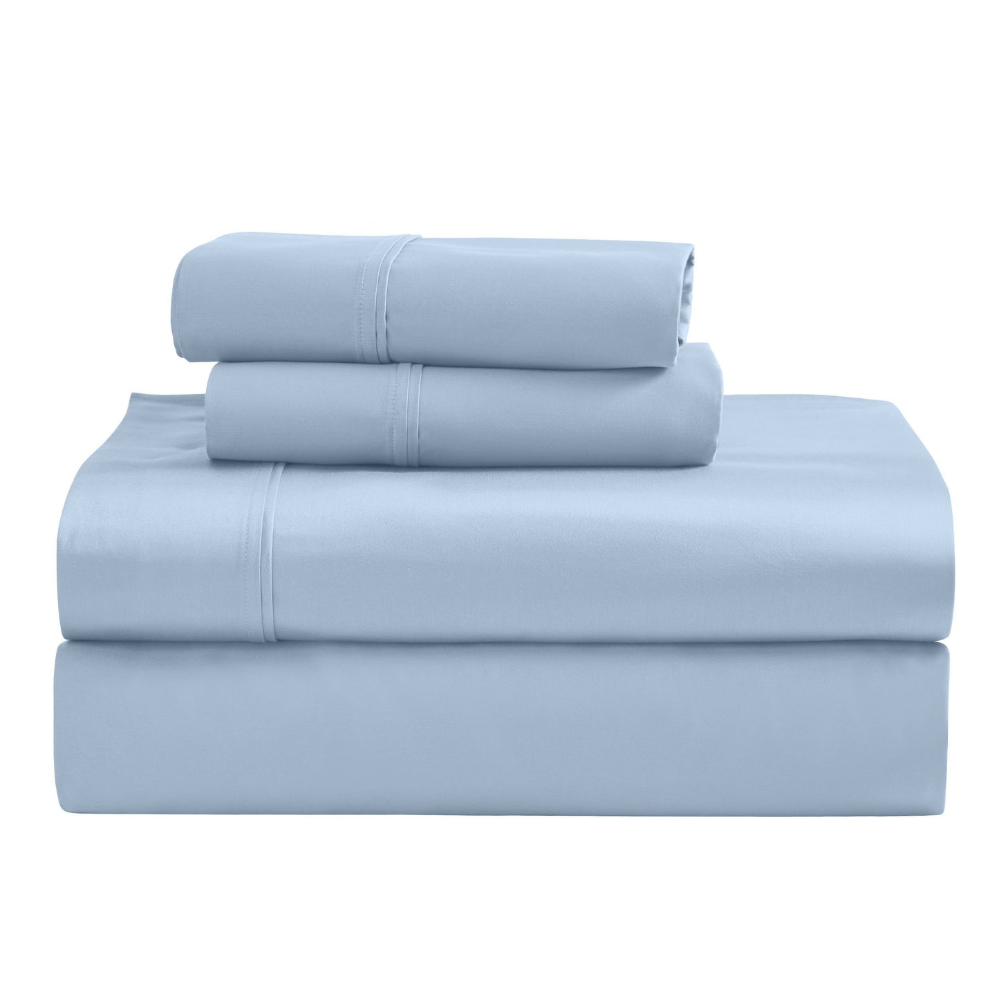 Ensemble de draps unis écologiques en coton égyptien de qualité supérieure, 1200 fils/cm²