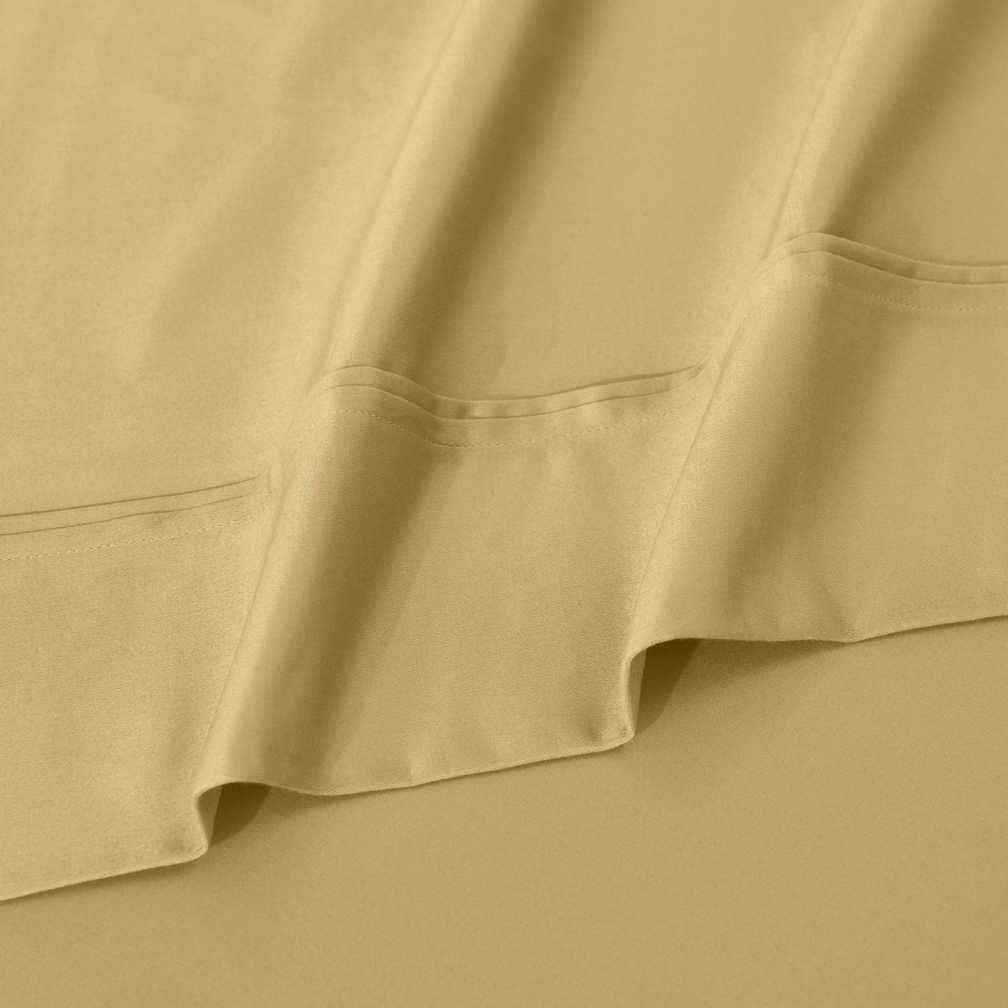 Ensemble de draps unis écologiques en coton égyptien de qualité supérieure, 1200 fils/cm²