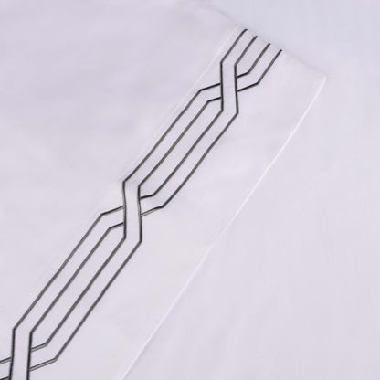 Ensemble de draps unis écologiques en coton égyptien de qualité supérieure, 1200 fils/cm²