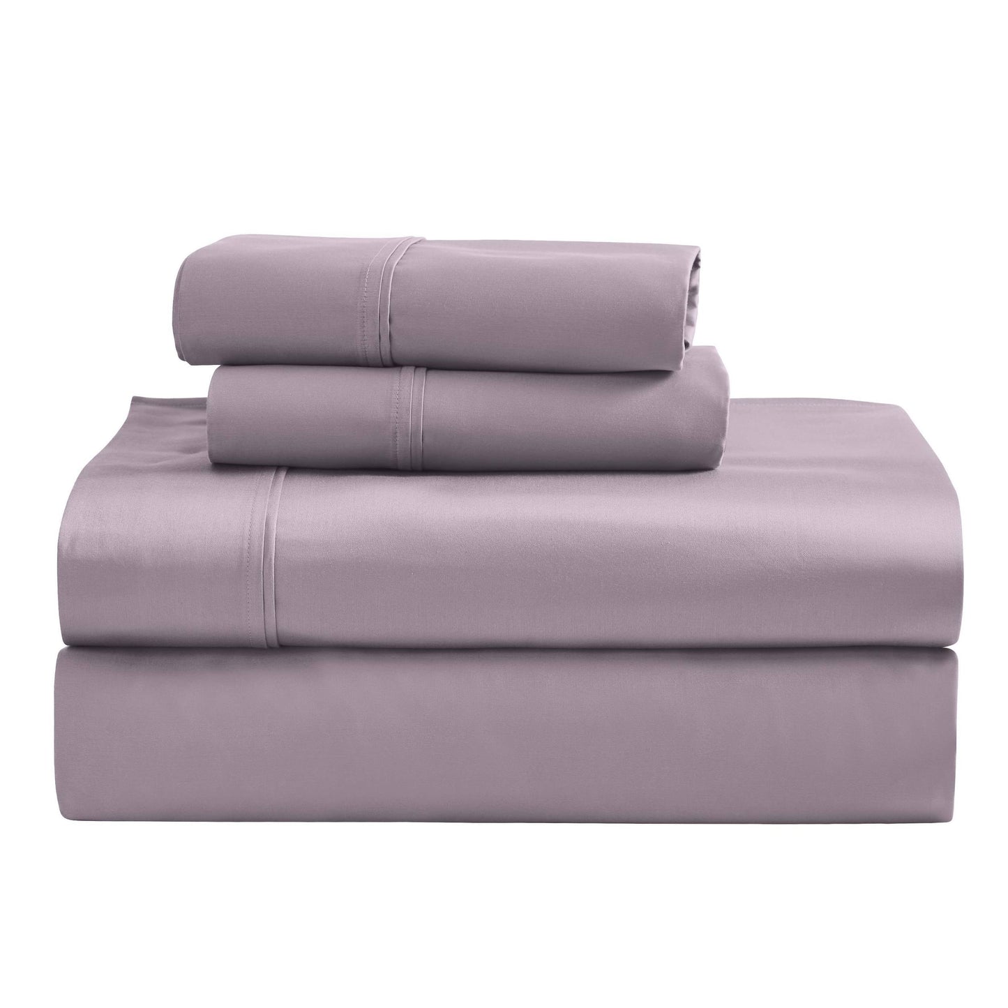 Ensemble de draps unis écologiques en coton égyptien de qualité supérieure, 1200 fils/cm²