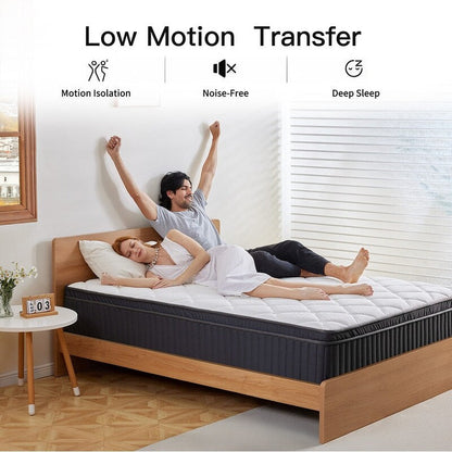 Matelas hybride SweDrea de 30 cm (12 po) en mousse à mémoire de forme moelleuse infusée de gel, rafraîchissant et respirant, certifié CertiPUR-US, SGS et OEKO-TEX®.