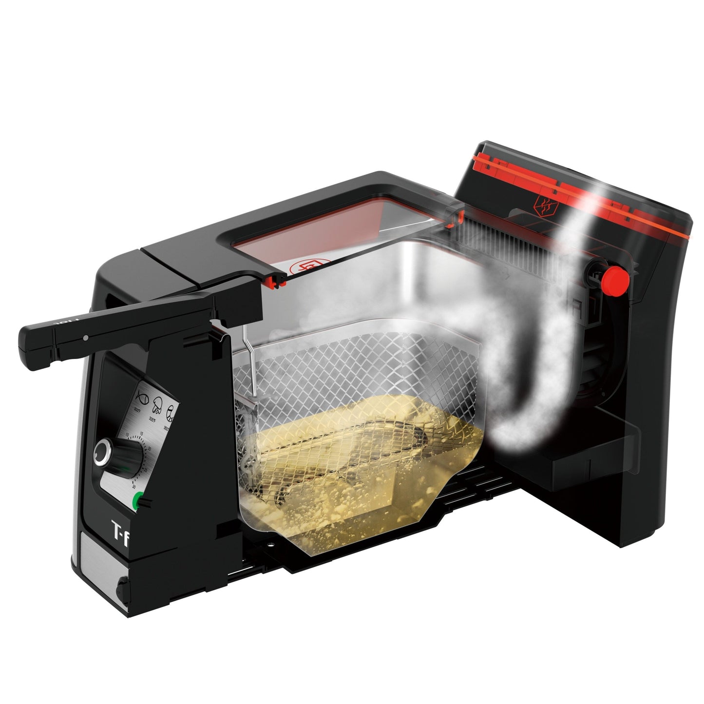 Friteuse T-fal Advanced sans odeur avec élément chauffant à immersion, capacité d'huile de 3,5 L - 3,5 litres
