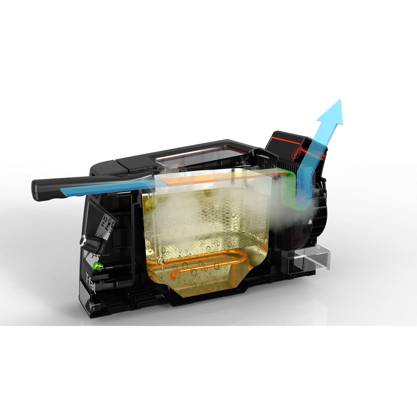 Friteuse T-fal Advanced sans odeur avec élément chauffant à immersion, capacité d'huile de 3,5 L - 3,5 litres