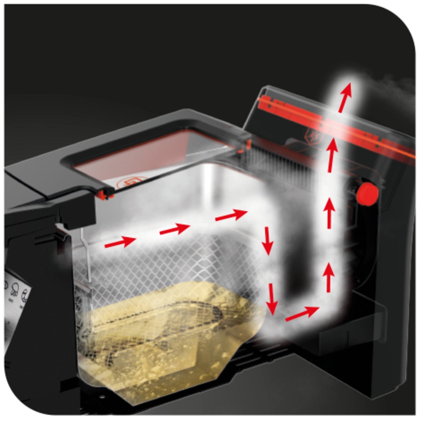 Friteuse T-fal Advanced sans odeur avec élément chauffant à immersion, capacité d'huile de 3,5 L - 3,5 litres