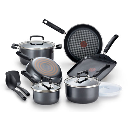 Ensemble de 12 pièces de batterie de cuisine T-fal Signature