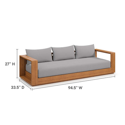 Ensemble de mobilier de jardin 5 pièces en bois d'acacia Tahoe