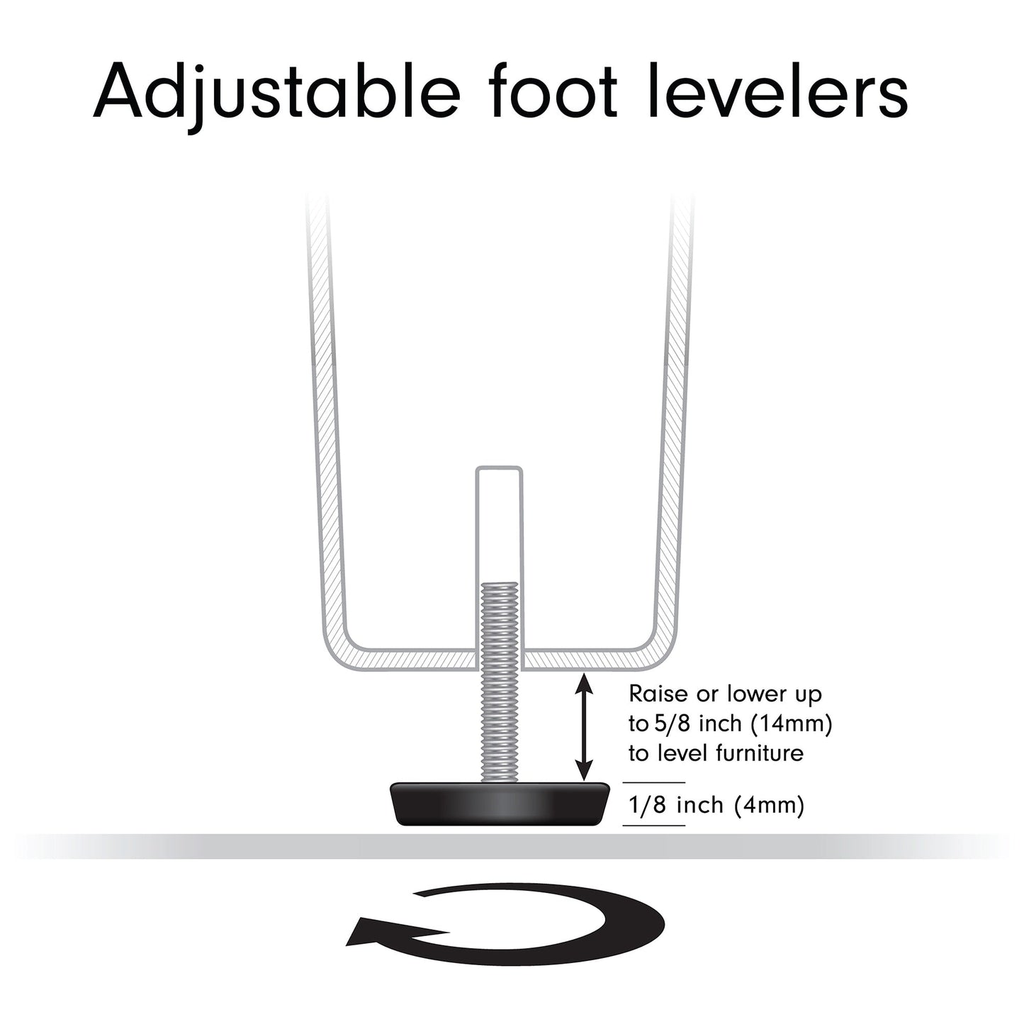 Meuble TV rectangulaire Tillman pour téléviseurs jusqu'à 75 pouces