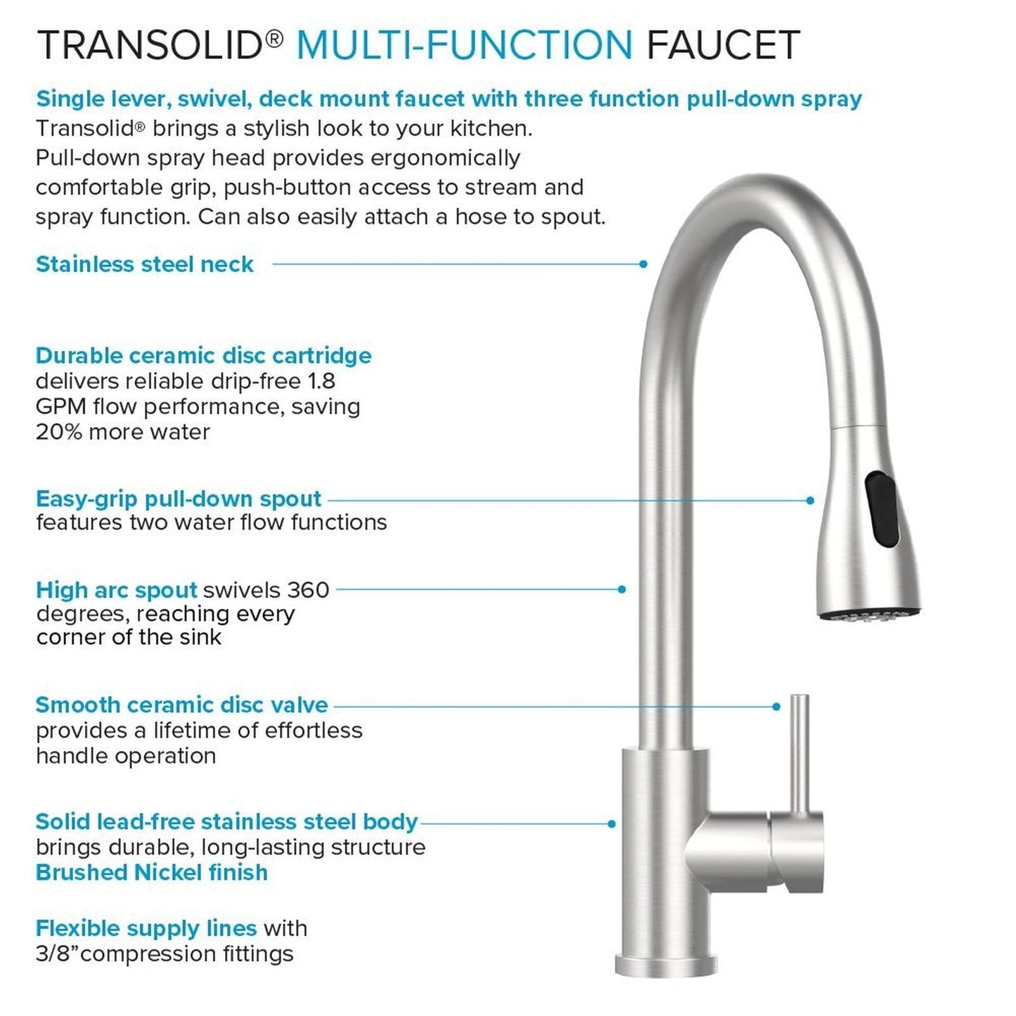 Évier et support de lavage en acier inoxydable Transolid EWS-2422S, 61 cm L x 56 cm P x 89 cm H