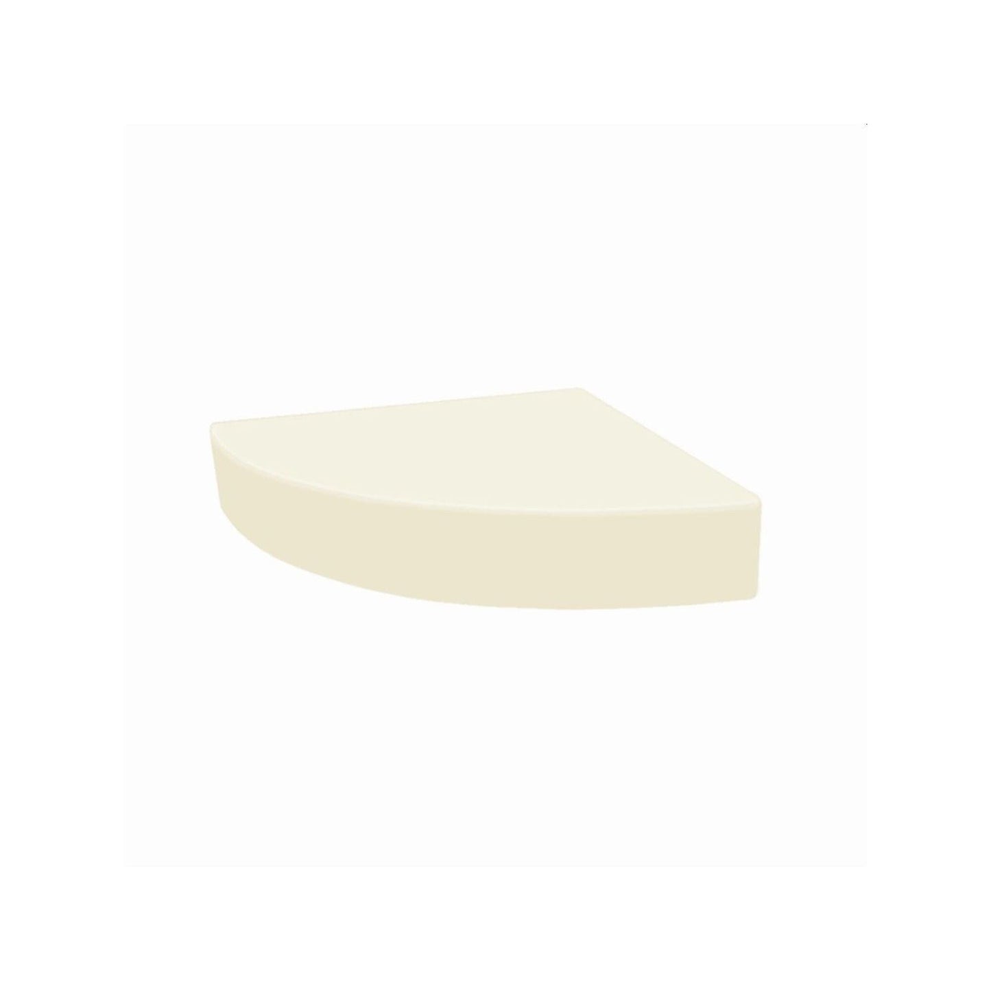 Siège de douche d'angle mural en surface solide Transolid Studio 14 po x 14 po - 14,5 po x 14,25 po x 3 po