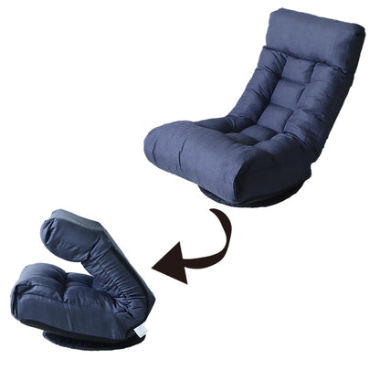 Ensemble fauteuil inclinable rembourré sans accoudoirs avec repose-pieds et appui-tête réglable