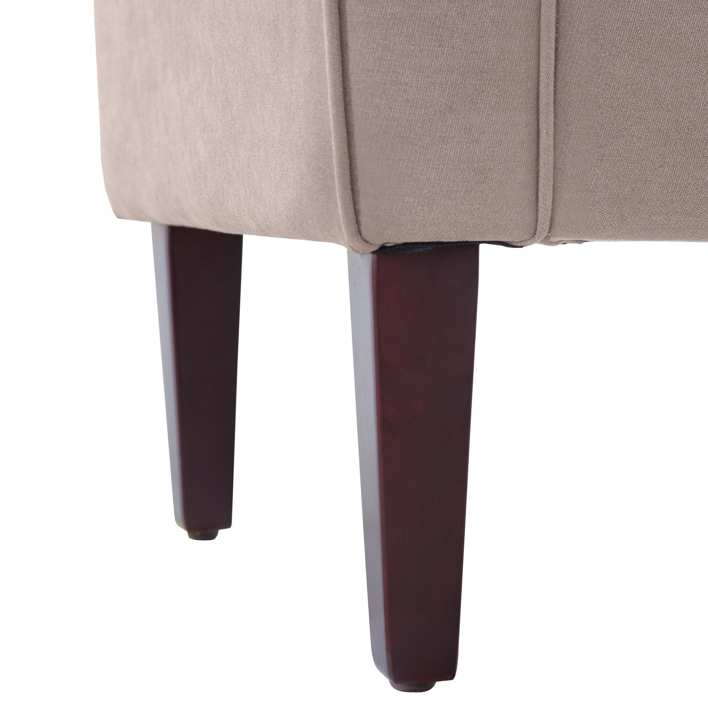 Banc de rangement rembourré avec accoudoirs, banc d'entrée avec couvercle capitonné rabattable, 128 cm (50,4 pouces).