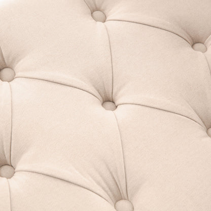 Banc de rangement rembourré avec accoudoirs, banc d'entrée avec couvercle capitonné rabattable, 128 cm (50,4 pouces).