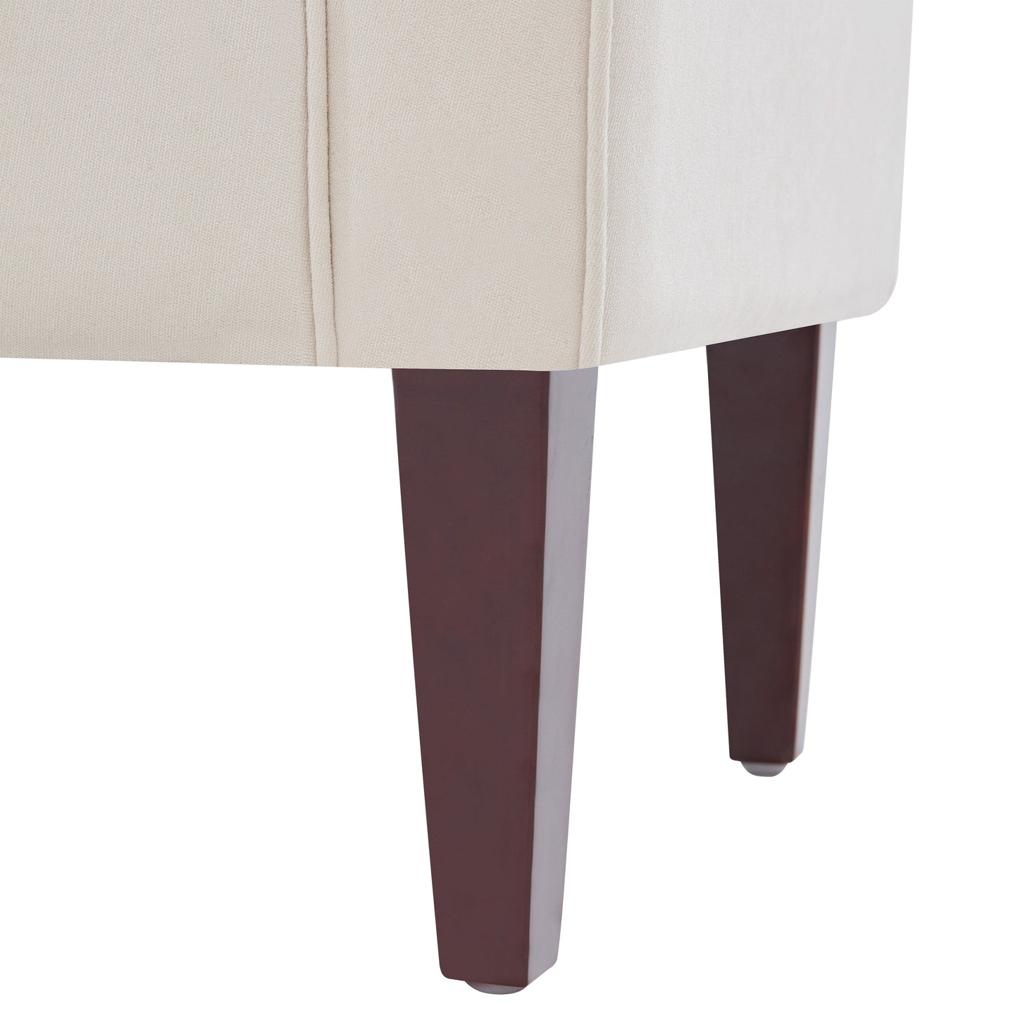 Banc de rangement rembourré avec accoudoirs, banc d'entrée avec couvercle capitonné rabattable, 128 cm (50,4 pouces).