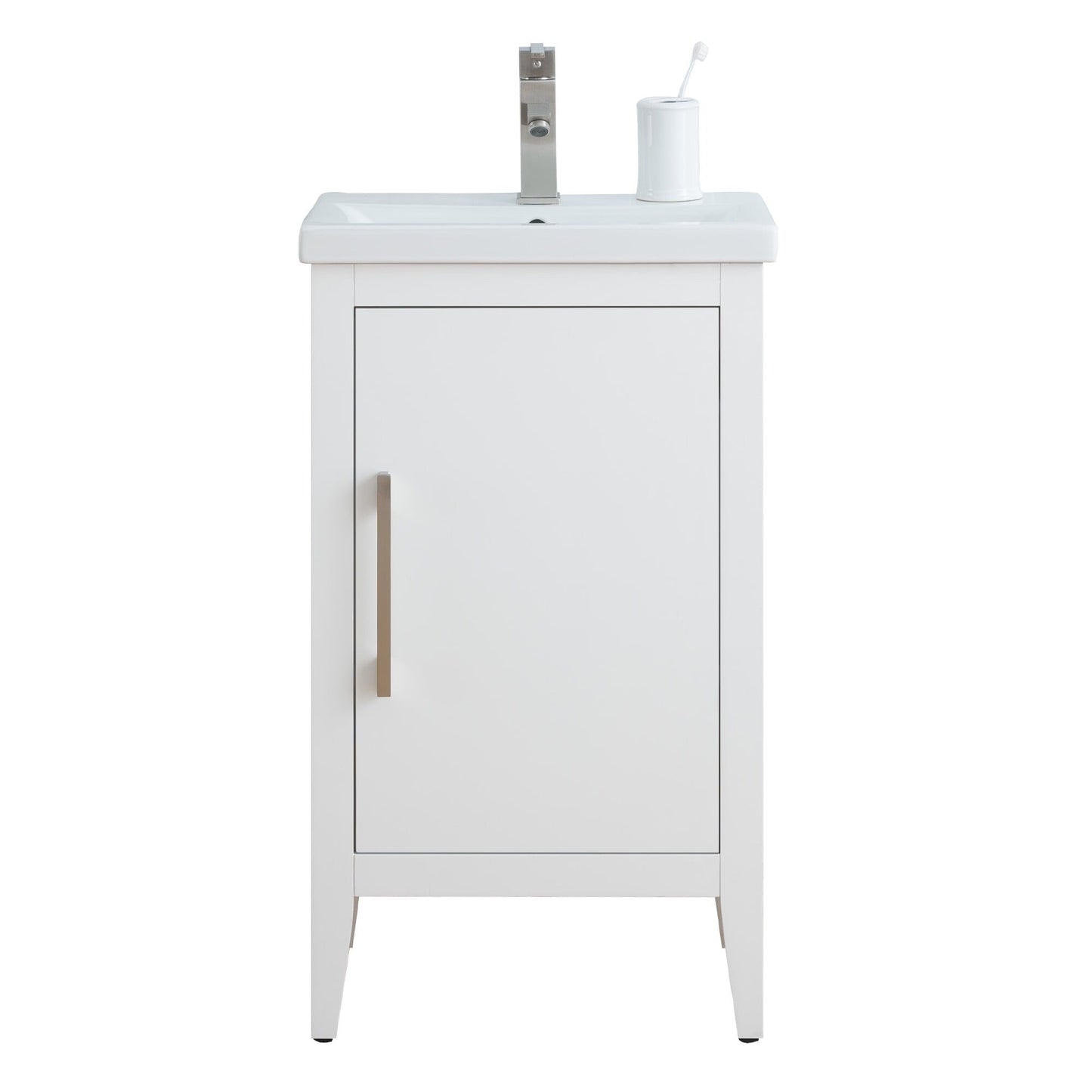 Meuble-lavabo simple vasque Vanity Art 20, 24 ou 30 pouces avec plan de travail en céramique
