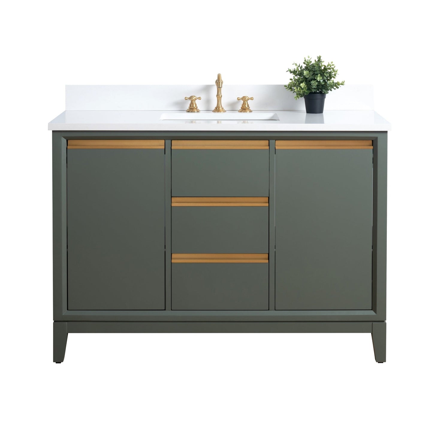 Meuble-lavabo Vanity Art avec vasque en céramique et plan de travail en marbre reconstitué