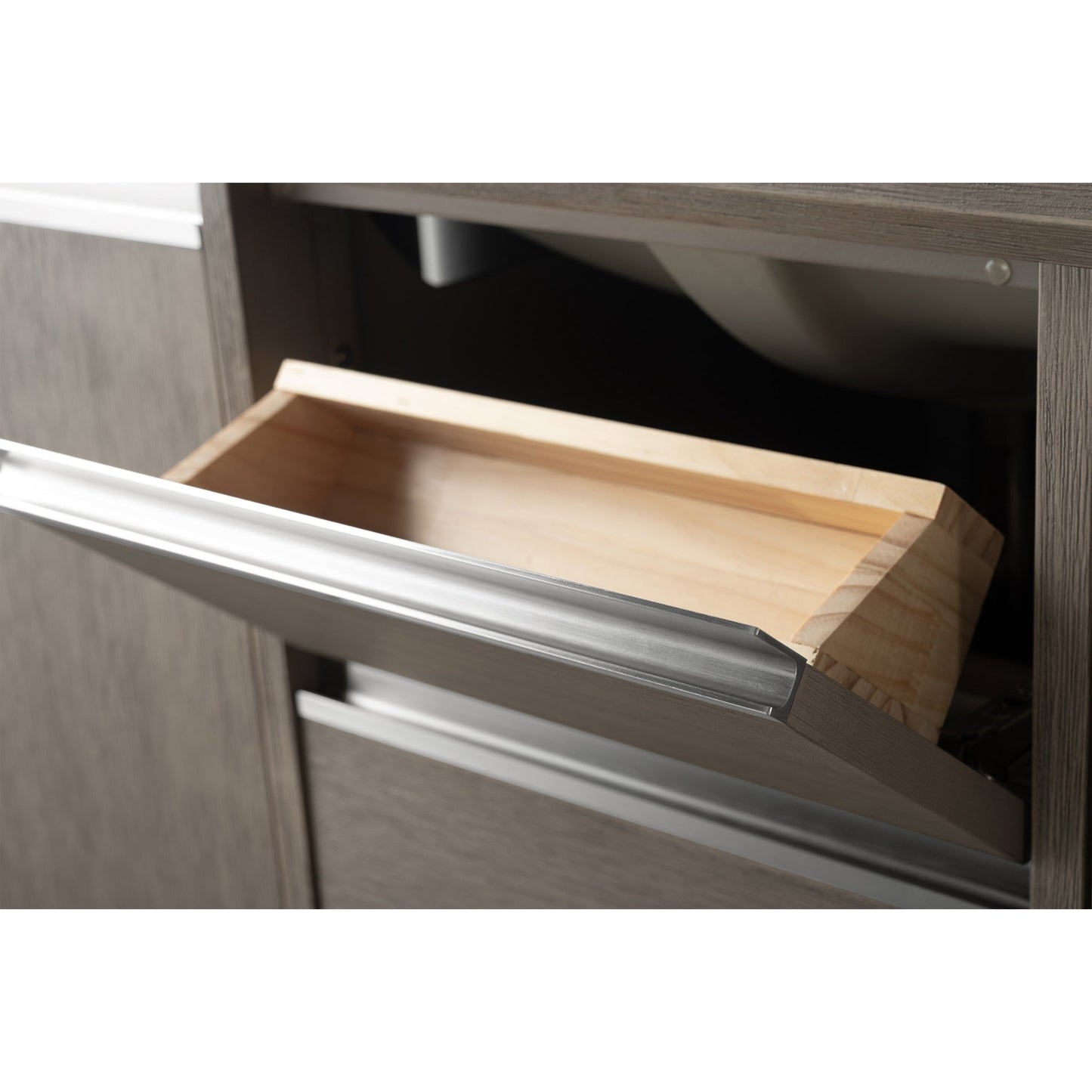 Meuble-lavabo Vanity Art avec vasque en céramique et plan de travail en marbre reconstitué