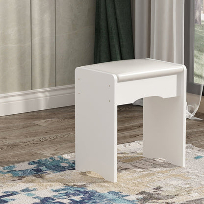 Ensemble coiffeuse avec miroir et lampe, table de maquillage avec tabouret