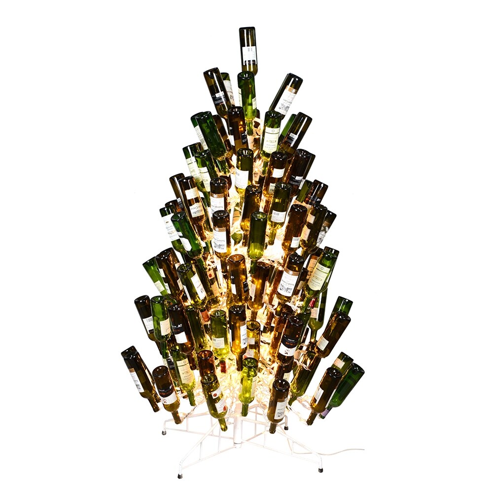 Vickerman 6,5' x 46 Bouteille de vin blanc artificielle DuraL 600CL. Contient 121 bouteilles.