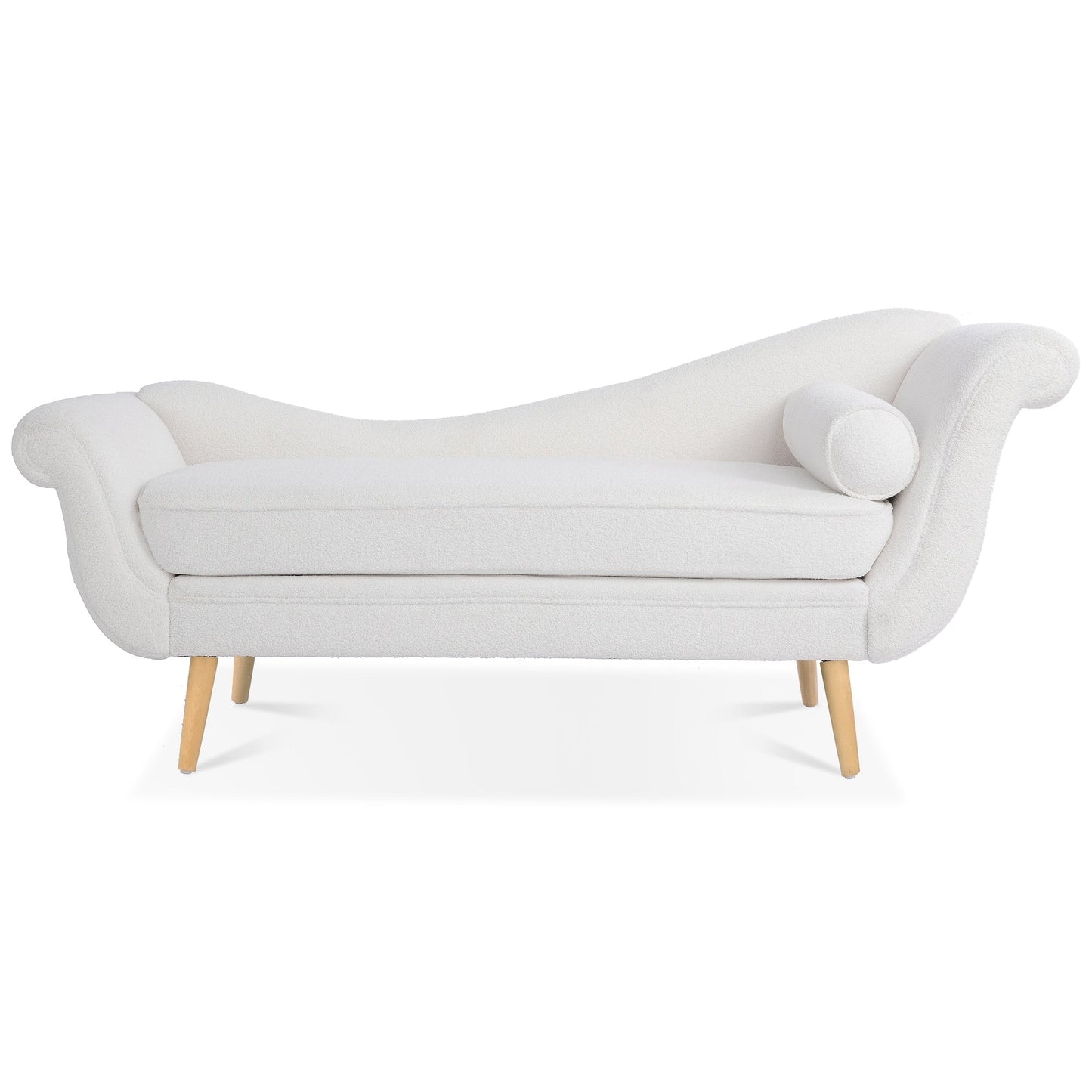 Chaise longue vintage à accoudoirs en volutes de Christopher Knight Home