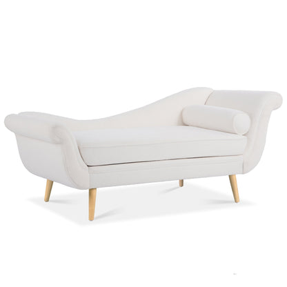 Chaise longue vintage à accoudoirs en volutes de Christopher Knight Home
