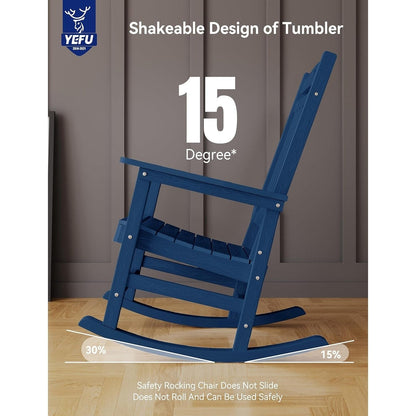 Fauteuil à bascule d'extérieur WINSOON tout temps, lot de 2