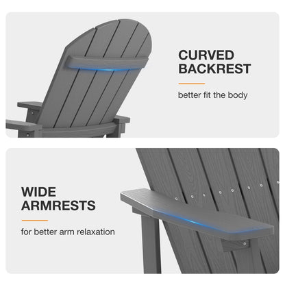 Fauteuil à bascule d'extérieur WINSOON tout temps, lot de 2
