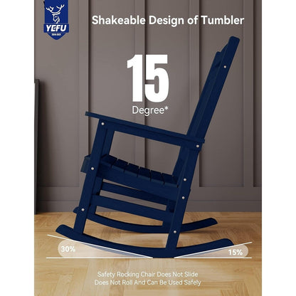 Fauteuil à bascule d'extérieur WINSOON tout temps, lot de 2