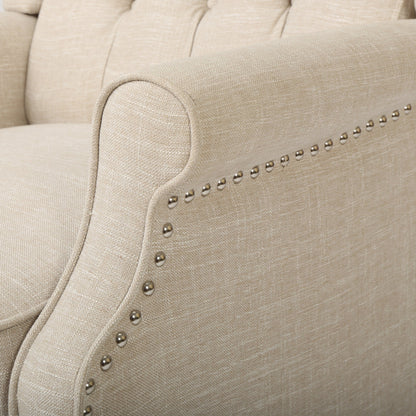 Fauteuils inclinables Walter en tissu capitonné (lot de 2) par Christopher Knight Home