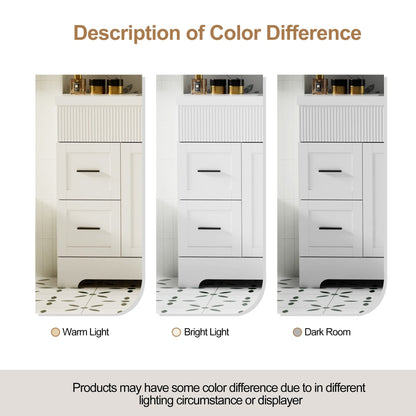 Ensemble meuble-lavabo Wavy Line 30/36/48 avec lavabo et robinet