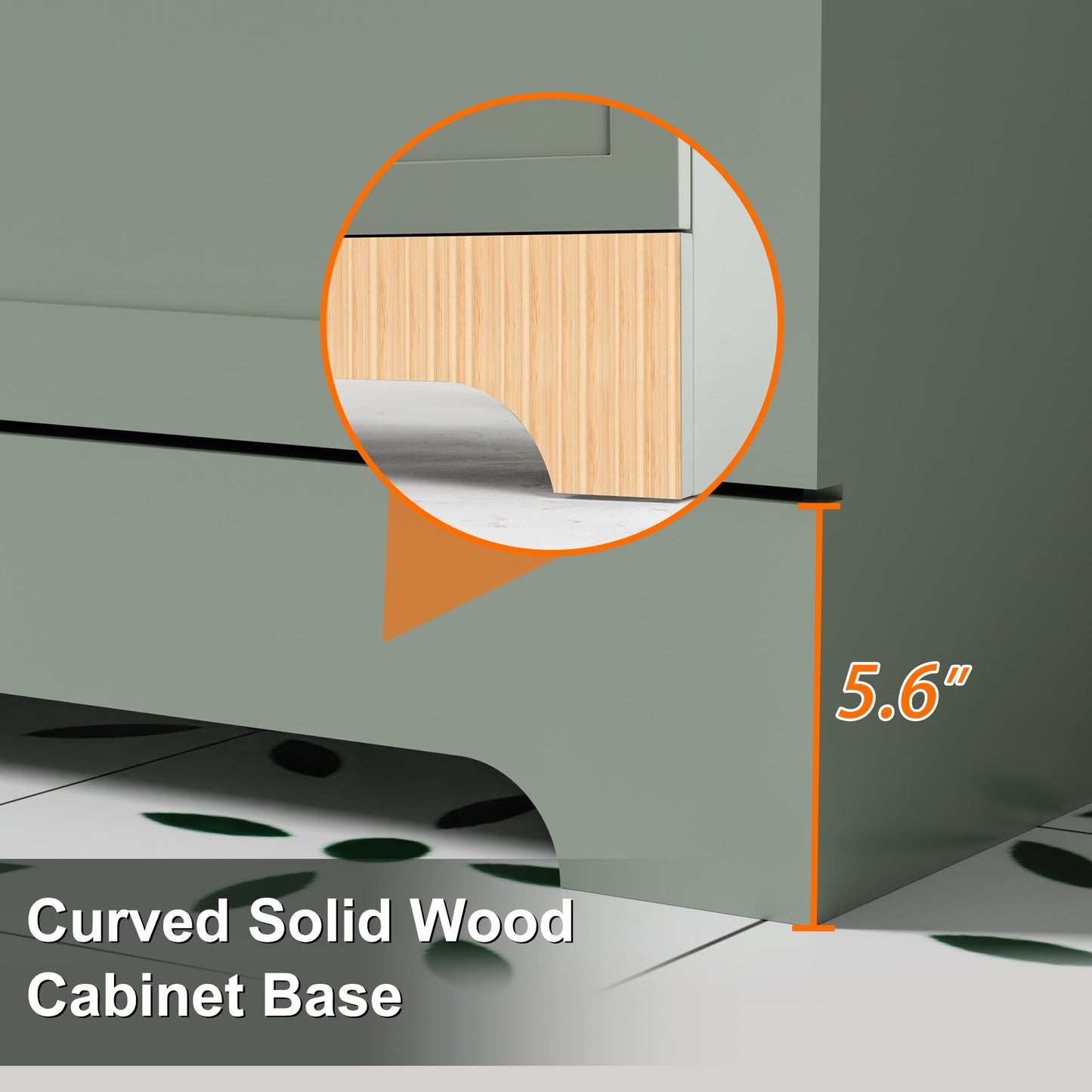 Ensemble meuble-lavabo Wavy Line 30/36/48 avec lavabo et robinet