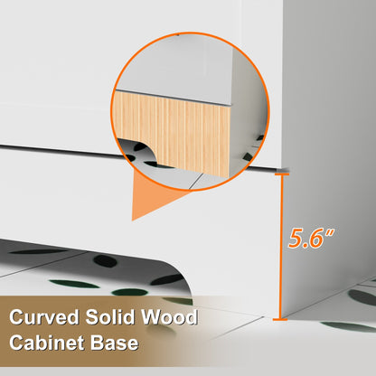 Ensemble meuble-lavabo Wavy Line 30/36/48 avec lavabo et robinet