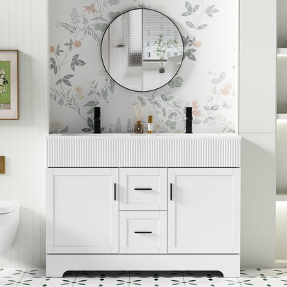 Ensemble meuble-lavabo Wavy Line 30/36/48 avec lavabo et robinet