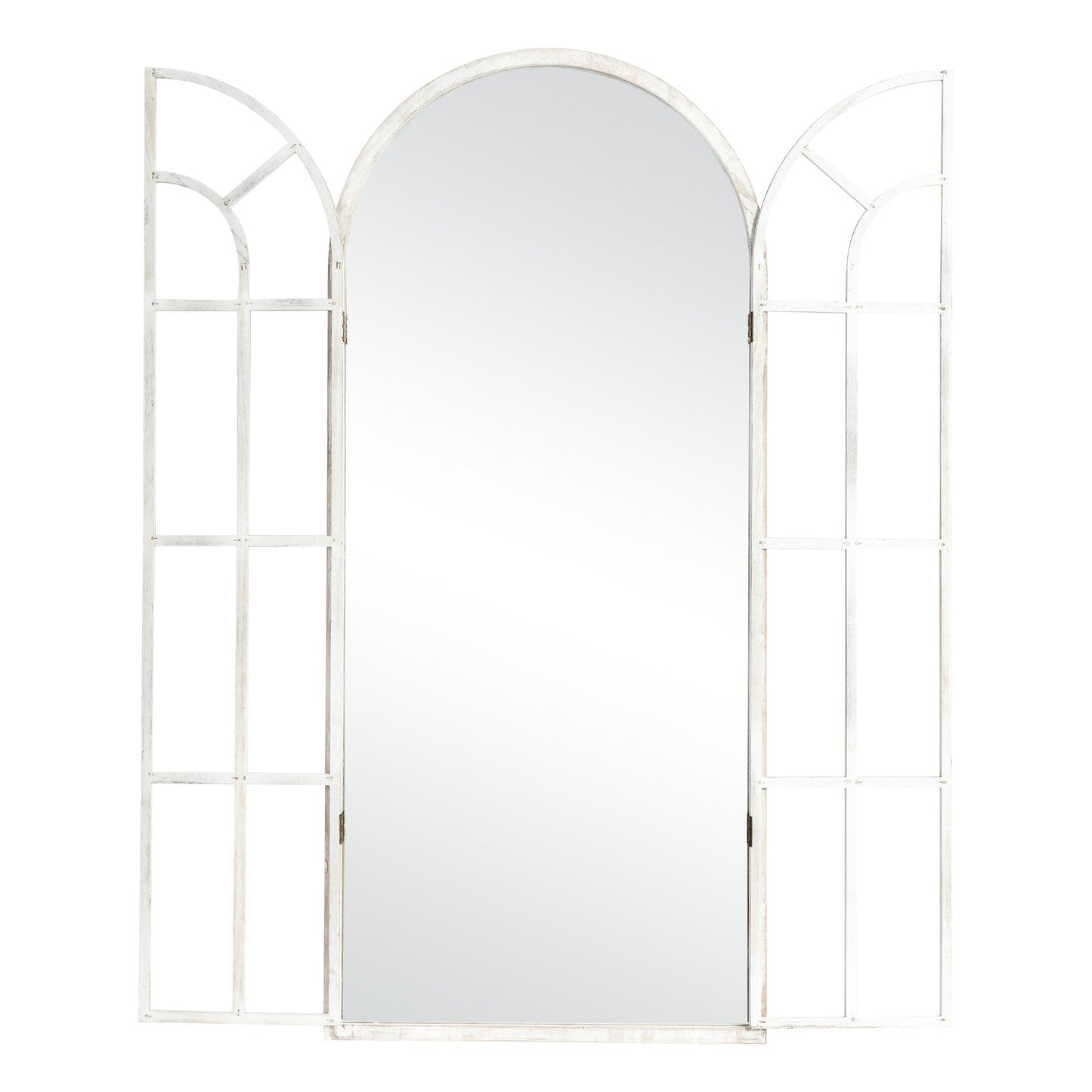 Miroir de fenêtre en bois arqué 180 cm L x 79 cm l