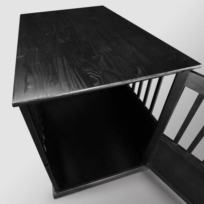 Table d'appoint en bois avec cage pour animaux et porte verrouillable