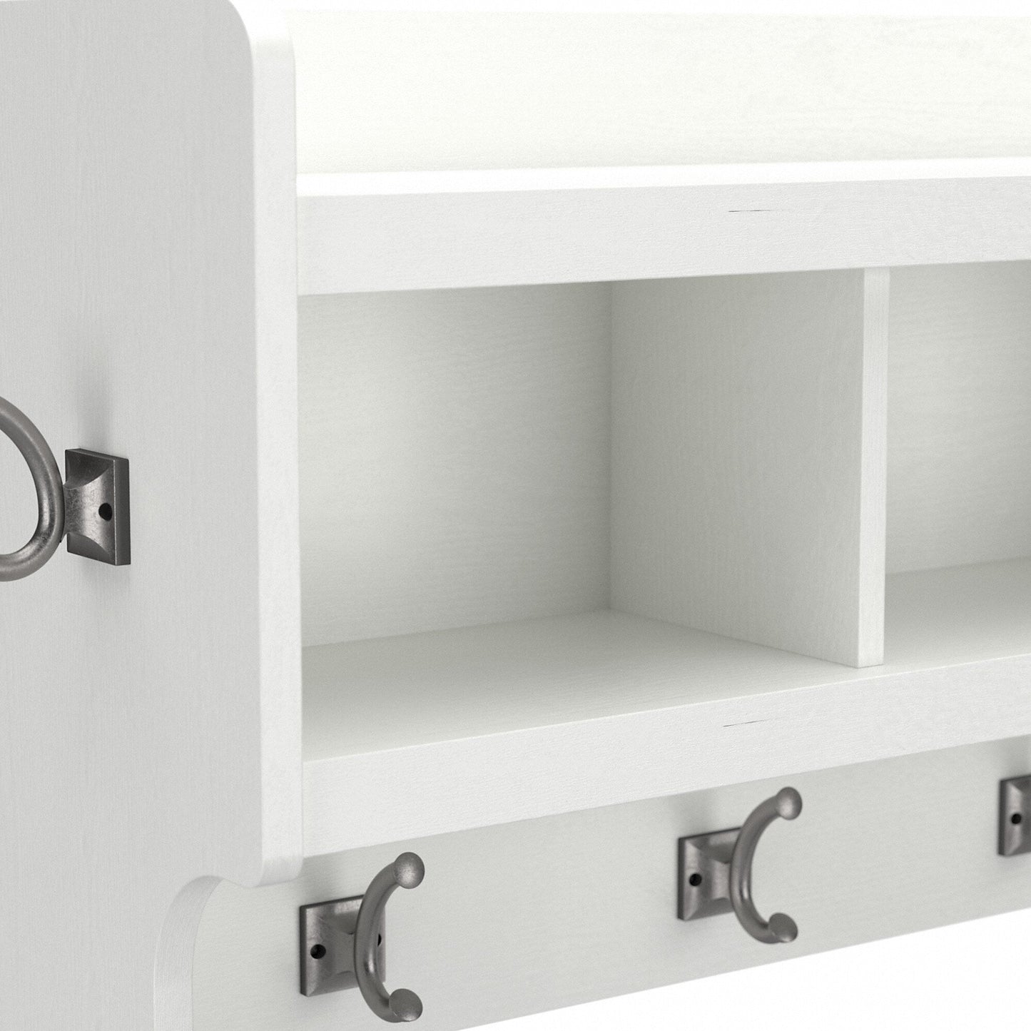 Porte-manteau mural Woodland 40W avec étagère par Bush Furniture