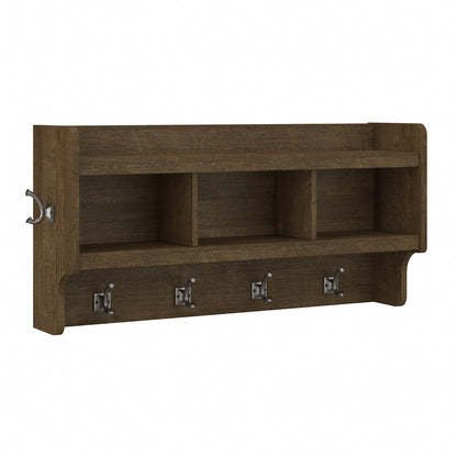 Porte-manteau mural Woodland 40W avec étagère par Bush Furniture