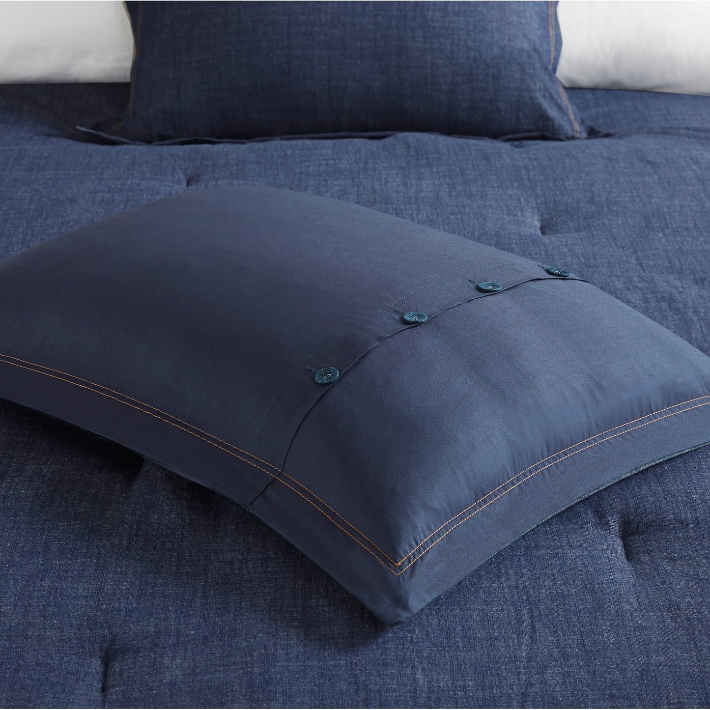 Ensemble de couette en denim surdimensionné et surrembourré Woolrich Perry Blue