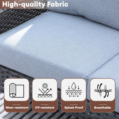 Ensemble de conversation de jardin XIZZI 4 pièces avec table