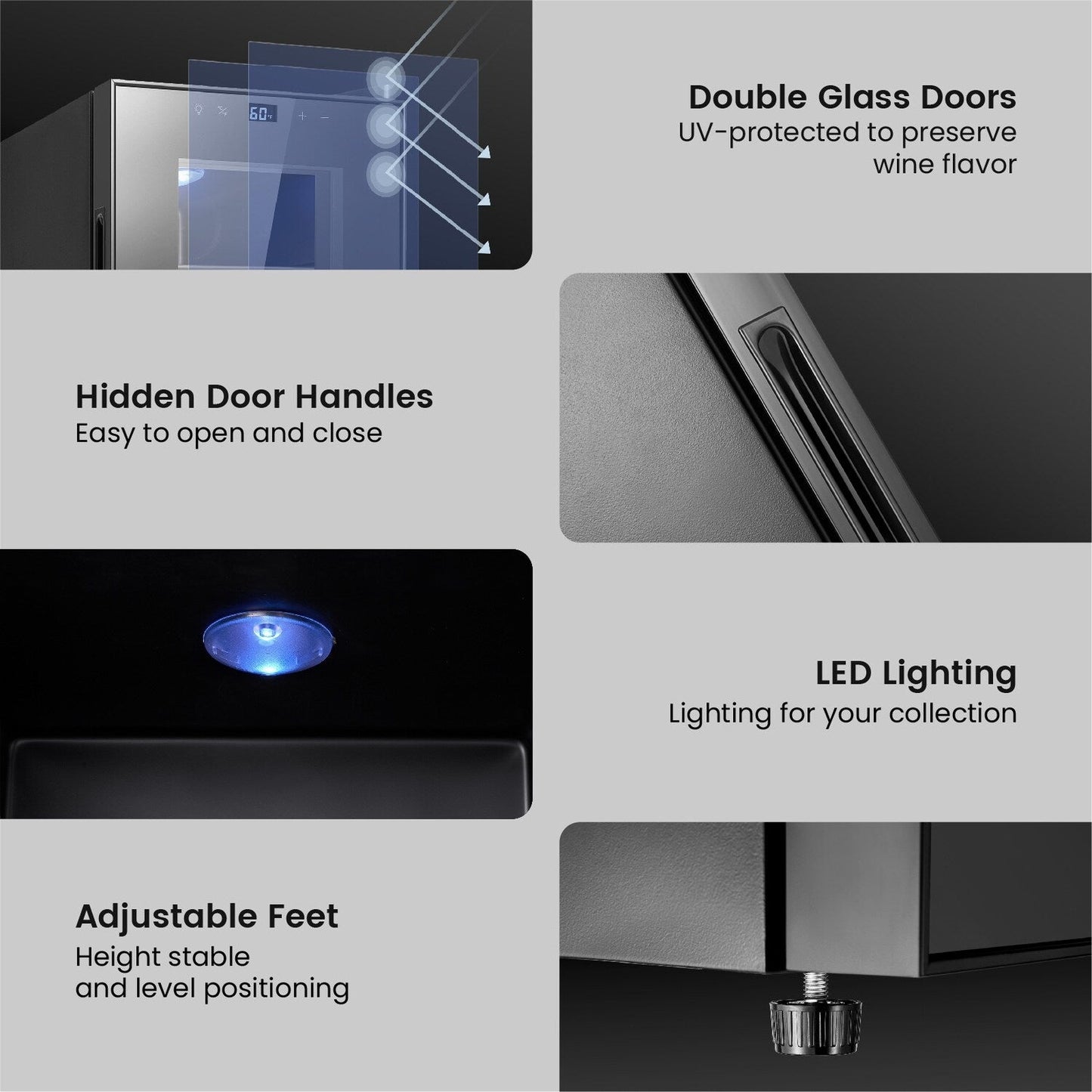 Mini-réfrigérateur à vin Yeego 8 bouteilles