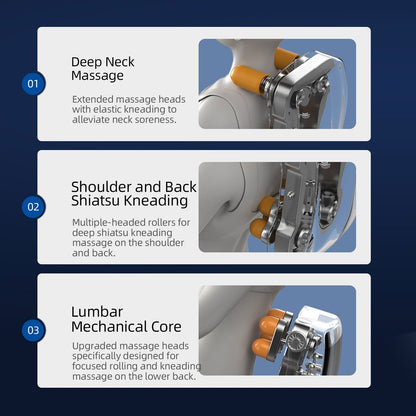 Fauteuil inclinable massant zéro gravité avec massage complet du corps, chauffage et audio Bluetooth intégré