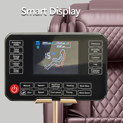 Fauteuil inclinable massant zéro gravité avec massage complet du corps, chauffage et audio Bluetooth intégré