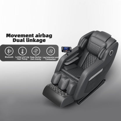 Fauteuil inclinable massant zéro gravité avec massage complet du corps, chauffage et audio Bluetooth intégré