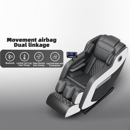Fauteuil inclinable massant zéro gravité avec massage complet du corps, chauffage et audio Bluetooth intégré