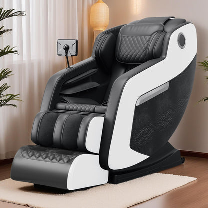 Fauteuil inclinable massant zéro gravité avec massage complet du corps, chauffage et audio Bluetooth intégré
